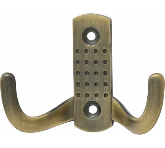 Изображение товара Крючок-вешалка НОРА-М №11 2-х рож. ст.бронза 14324