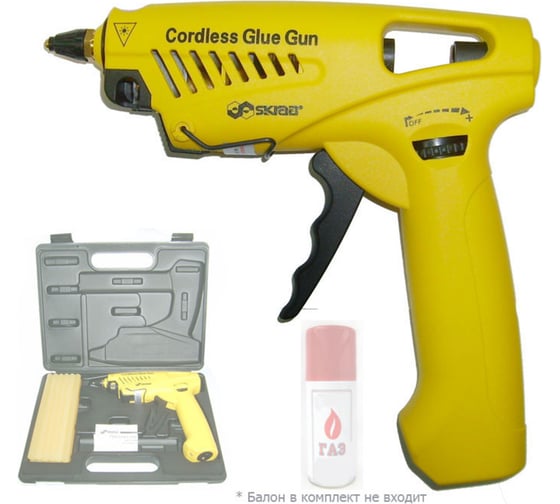 Изображение товара Клеевой газовый пистолет SKRAB в кейсе HG872BK 26941