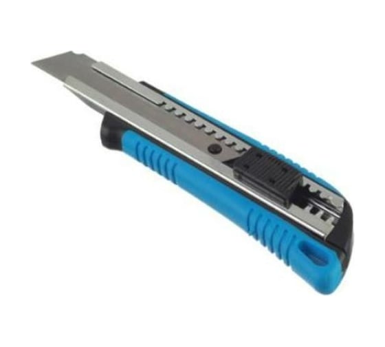 Изображение товара Строительный нож с двухкомпонентной ручкой и металлической направляющей 18мм Jettools JT1602300