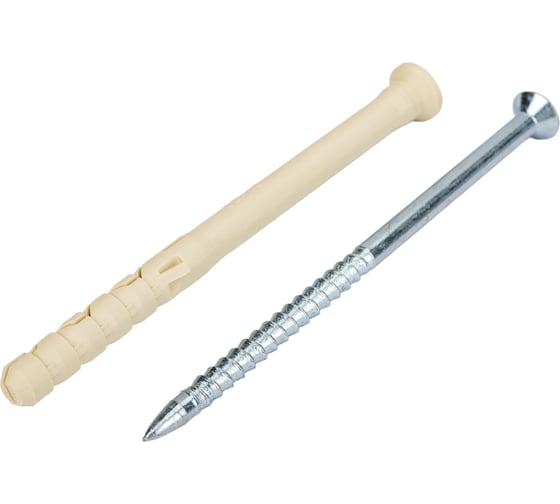 Изображение товара Дюбель-гвоздь с потайной манжетой ЕВРОПАРТНЕР нейлон. PDG UK 8x100, 20 шт. 1 0707 09