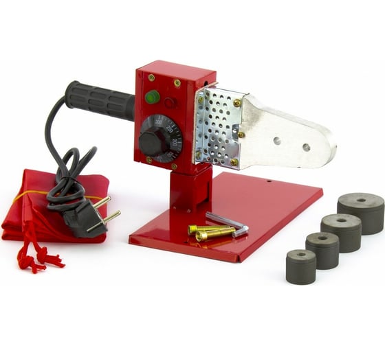 Изображение товара Аппарат для сварки пластиковых труб KRONWERK KW 600 600 Вт, 300 C, насадки 20-25-32-40 мм, блистер 94212