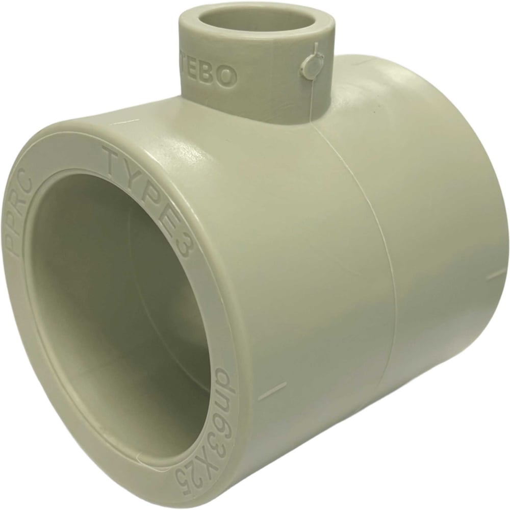 Изображение товара Переходной тройник TEBO PPR 63x32x63 серый 031040239 Изображение товара Переходной тройник TEBO PPR 63x32x63 серый 031040239
