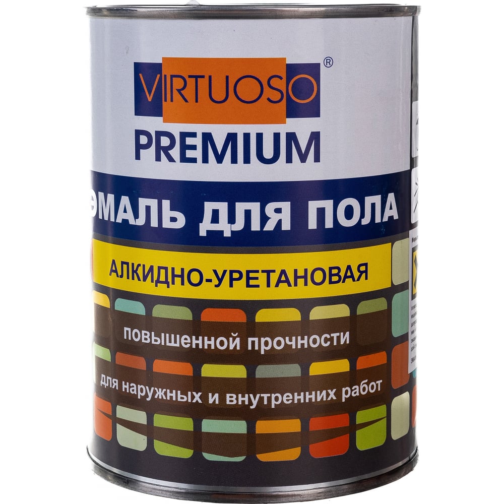 Алкидно-уретановая эмаль для пола Virtuoso краска для пола aquastrong 2 кг коричневый