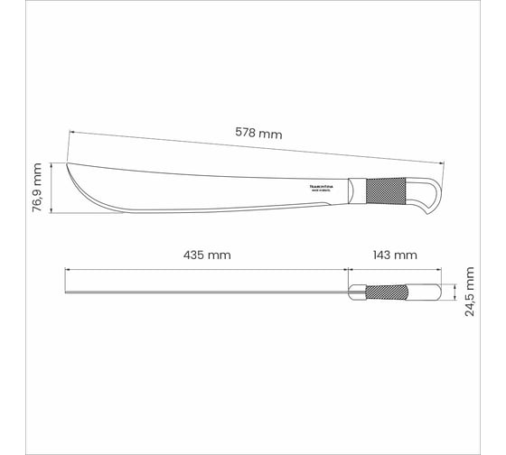 Изображение товара Мачете TRAMONTINA 42.5 см 26623/017-TR