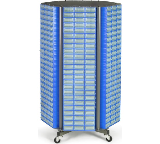 Изображение товара Стеллаж напольный DUEL с лотками поворотный 432 лотка CKM30