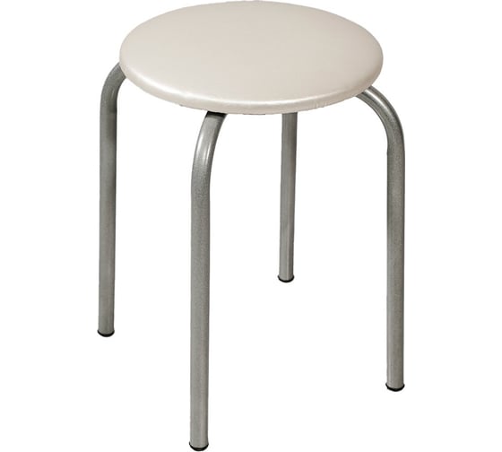 Изображение товара Табурет MODULE`S TYLE 22 радиус круг болты (жемчуг/ хром) ВИ0131