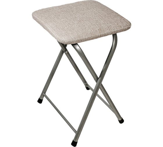 Изображение товара Табурет MODULE`S TYLE складной (рогожка песок / хром) ВИ0128