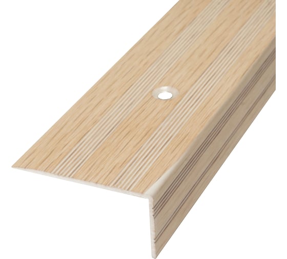 Изображение товара Порог-угол Трибатрон АЛ-239 1,50 м декор под дерево беленый дуб 88593