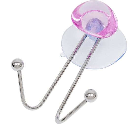 Изображение товара Двойной крючок Рыжий кот на присоске W2684T Аметист 004721