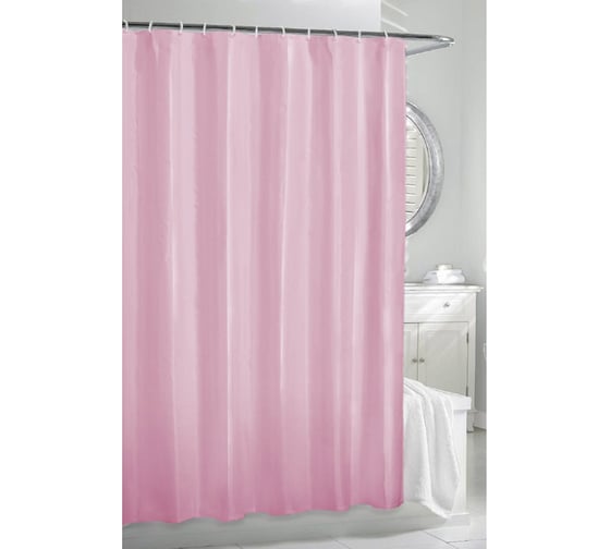 Изображение товара Штора для ванной 180х180см розовая Рыжий кот 005806