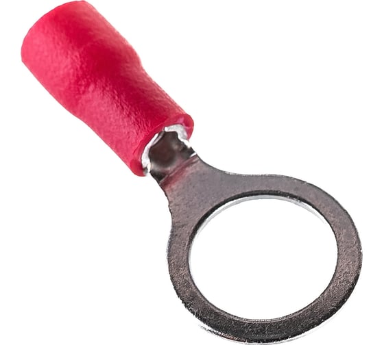 Изображение товара Кольцевой изолированный наконечник REXANT, диаметр 8.4 мм, 0.5-1.5 кв.мм, красный, 100 шт 08-0016