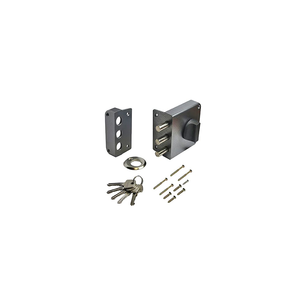 Изображение товара Замок накладной Marlok ЗН 1-3-3 Fort+, серебро 042000