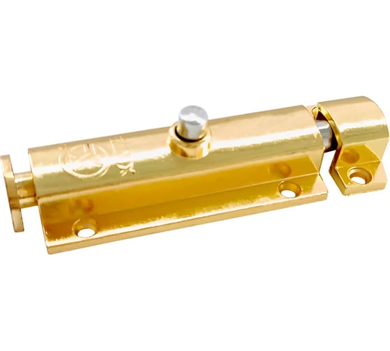 Изображение товара Шпингалет с кнопкой Marlok 01.04.01 (808С) 80 мм, PB (золото) 003171