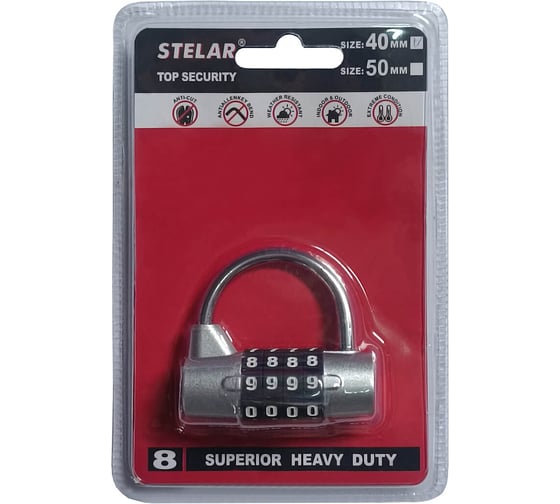 Изображение товара Замок навесной кодовый Marlok 40 мм, 4 цифры (Blister) 030612