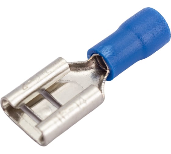 Изображение товара Плоская клемма REXANT изолированная гнездо 9 мм 1.5-2.5 мм2 100 шт 08-0434