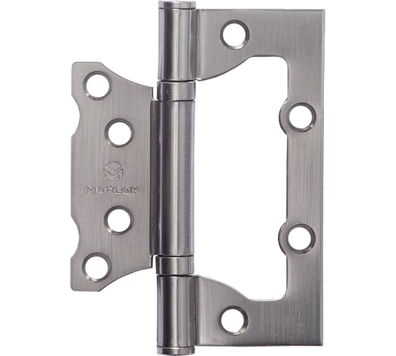 Изображение товара Петля дверная без врезки Marlok 100x75x2,0 SN, никель, 2 шт 013518