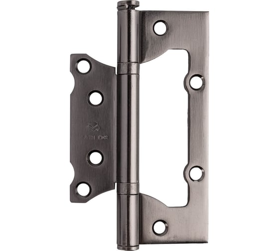 Изображение товара Петля дверная без врезки Marlok 125x75x2,5 GF графит, 2 шт 009114