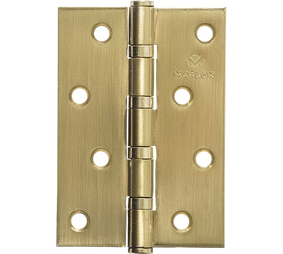 Изображение товара Петля дверная Marlok 100x70x2,5 SB, золото матовое, 2 шт 014811