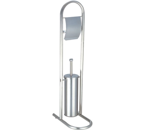 Изображение товара Стойка напольная с держателем для туалетной бумаги и ершиком Рыжий кот B0812 002669