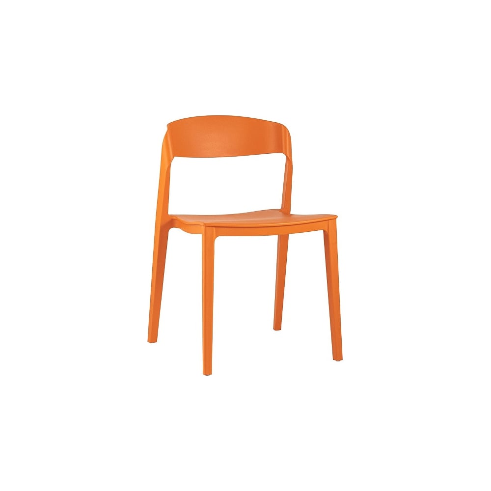Изображение товара Обеденный стул Moris пластик оранжевый modern стиль комфортный
