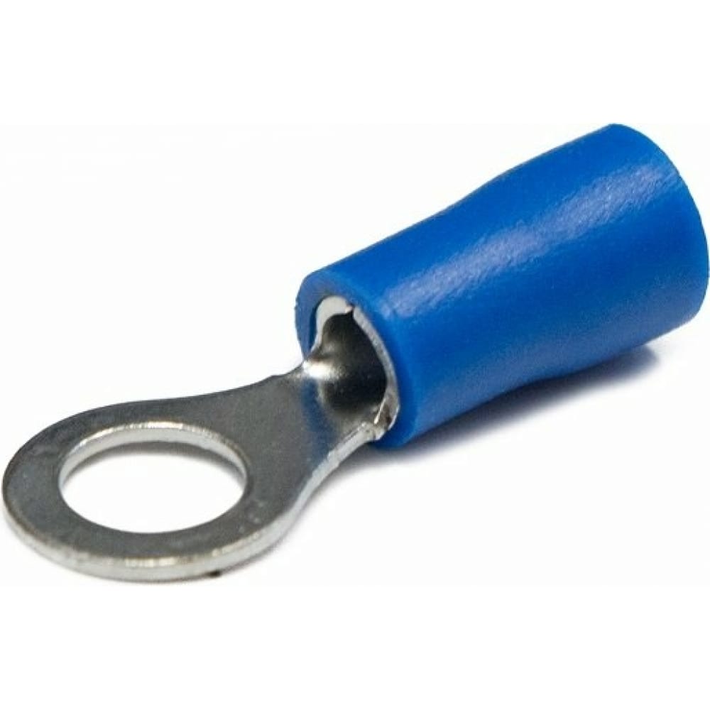 фото Кольцевой наконечник rexant, изолированный, диам. 5.3 мм, 1.5-2.5 кв.мм, синий 08-0034