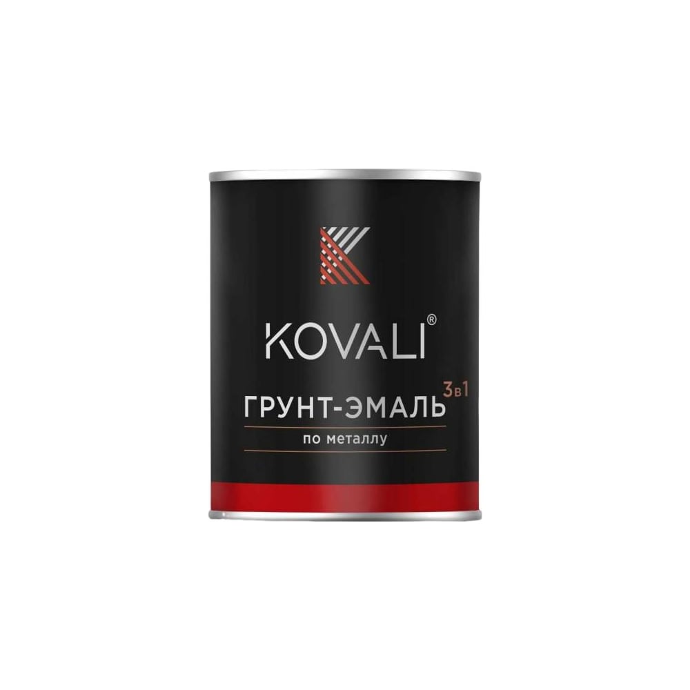 Изображение товара Грунт-эмаль 3 в 1 KOVALI полуглянец Пихтовая зелень RAL 6009 2.4 кг