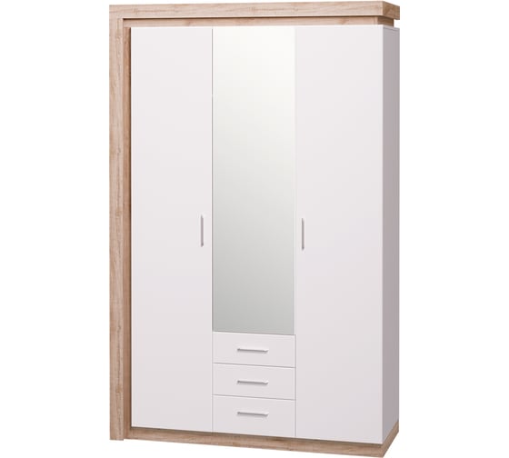 Изображение товара Шкаф 3-х дверный с зеркалом Арника 15 Люмен 00-00012806