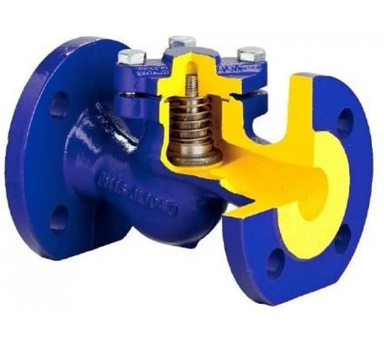 Изображение товара Клапан Zetkama обратный, подъемный, чугун, Ду32 Ру16, фланцевый 287A032C31 019-0773