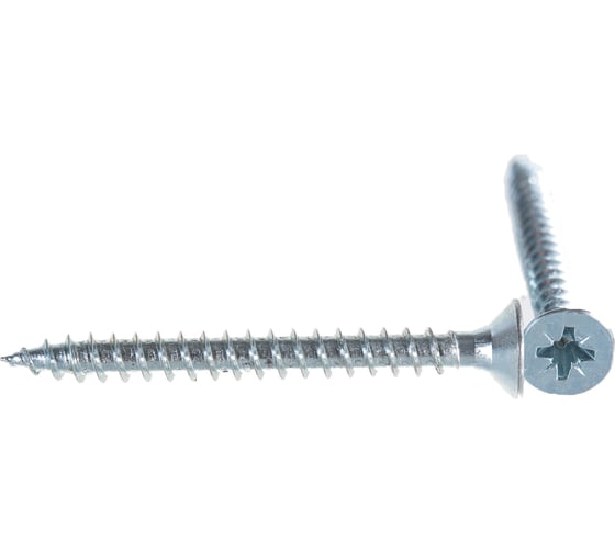 Изображение товара Универсальные саморезы Стройбат 5,0x 50 белый цинк 150 шт 110671
