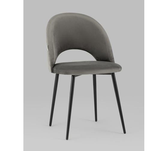 Изображение товара Стул для кухни обеденный Стул Груп Меган велюр тёмно-серый AV 415-H18-08(P)