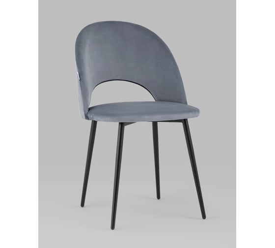 Изображение товара Стул для кухни обеденный Стул Груп Меган велюр серый AV 415-H14-08(P)