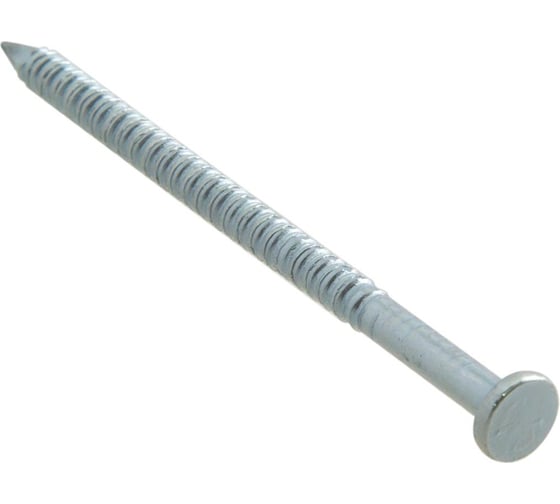 Изображение товара Ершеные гвозди Стройбат 60 мм белый цинк 0,4 кг 114431