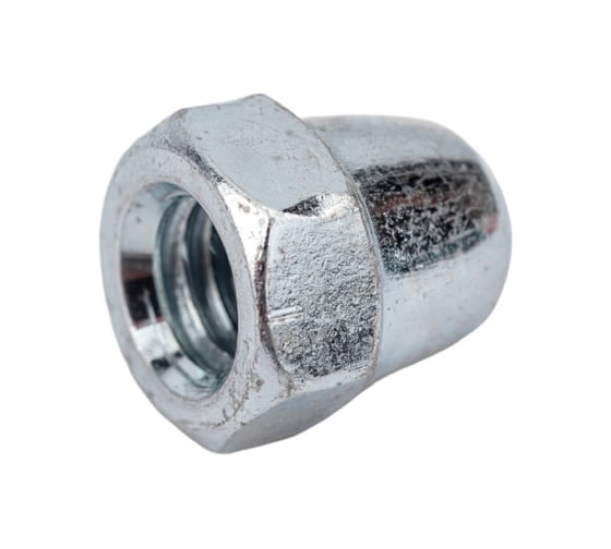 Изображение товара Колпачковая гайка Стройбат DIN1587 М 6 белый цинк 100 шт 307680