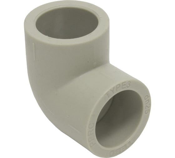 Изображение товара Угольник TEBO PPR 25, 90 градусов, серый 031033103