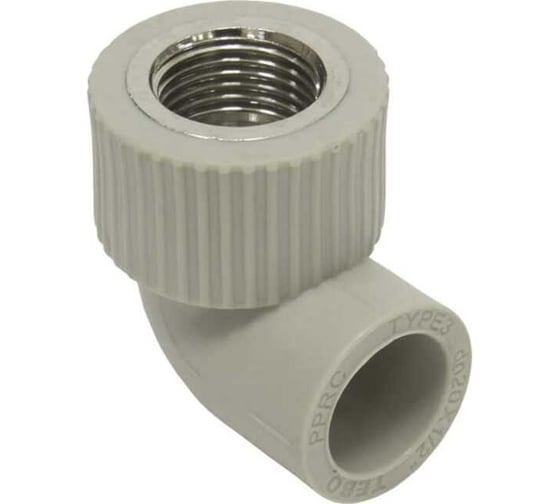 Изображение товара Угольник комбинированный TEBO PPR 20x3/4 ВР, серый 031030404