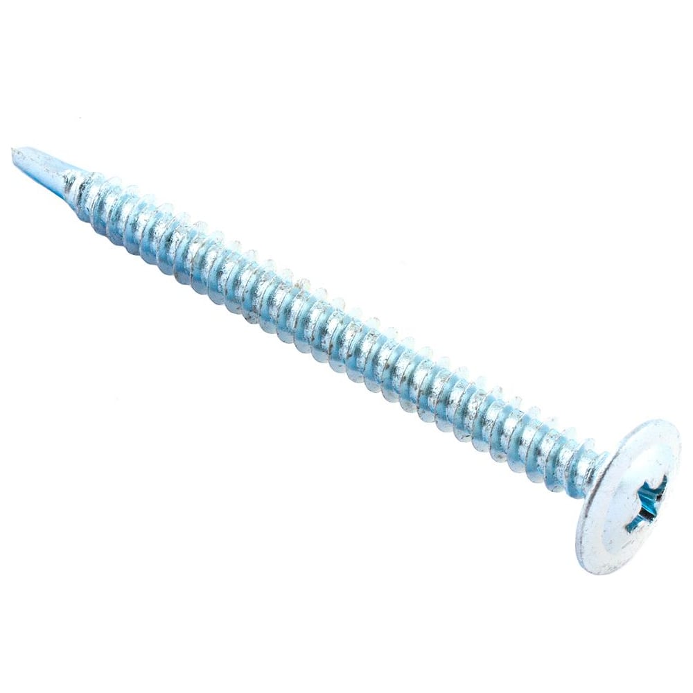 Изображение товара Саморезы для тонких пластин 4,2x75 белый цинк 200 шт Стройбат