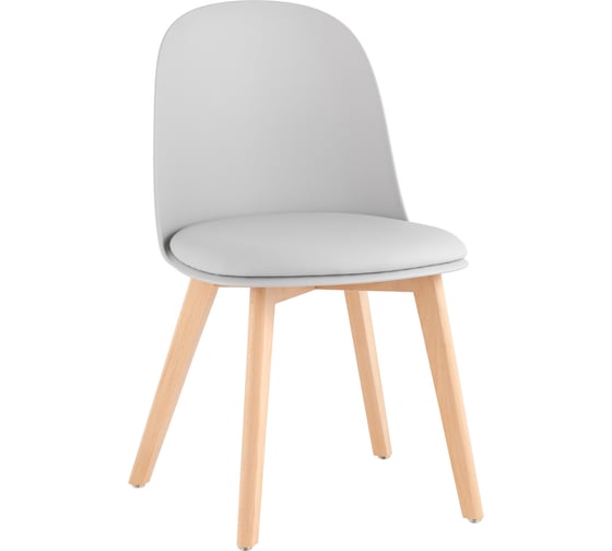 Изображение товара Стул для кухни обеденный Стул Груп Fog с подушкой светло-серый, деревянные ножки SL-7022DM grey 66010