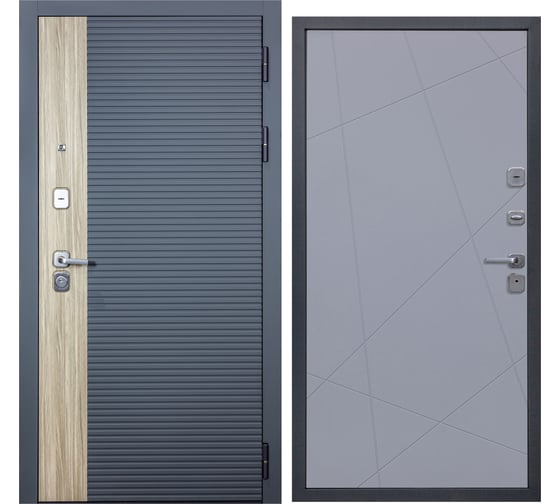 Изображение товара Дверь DIVA 76 2050x960 мм, правая, Дуб Серая - Д11 Силк Маус УТ-00083140