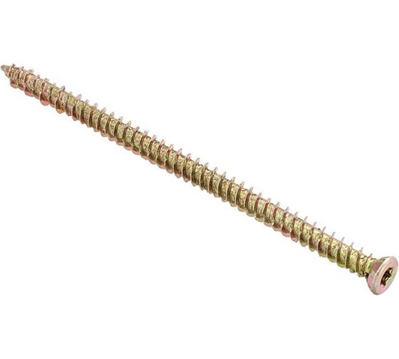 Изображение товара Шуруп по бетону Стройбат 7,5x202 желтый цинк 20 шт 198500