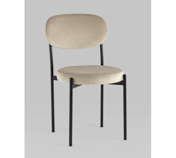 Изображение товара Стул для кухни обеденный Стул Груп Бриф велюр бежевый vd-brief-b5(P)