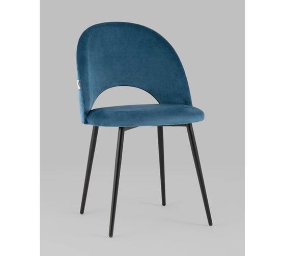 Изображение товара Стул для кухни обеденный Стул Груп Меган велюр пыльно-синий AV 415-H58-08(P)