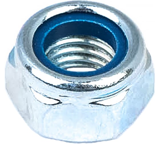Изображение товара Самоконтрящаяся гайка СтройбатDIN 985 М24 белый цинк 1 шт 309100
