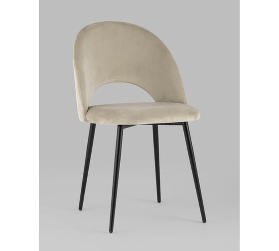 Изображение товара Стул для кухни обеденный Стул Груп Меган велюр бежевый AV 415-H07-08(P)