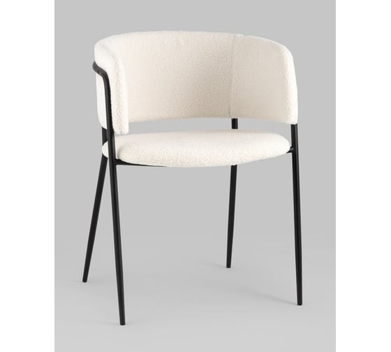 Изображение товара Стул для кухни обеденный Стул Груп Нэлли, букле белый FDC9152 1953-1