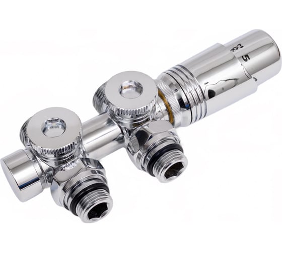 Изображение товара Универсальный комплект подключения GUARDO MULTIFLEX + правый, хром Multiflex+ R CHR