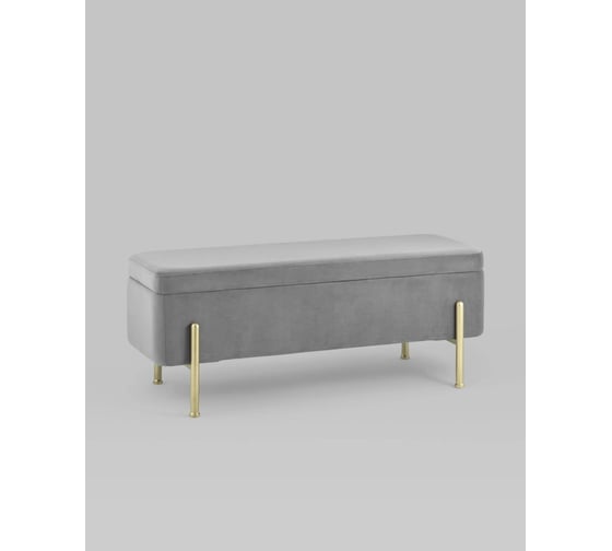 Изображение товара Банкетка Стул Груп Болейн с ящиком, велюр серый 20A544VF-MOMO-38
