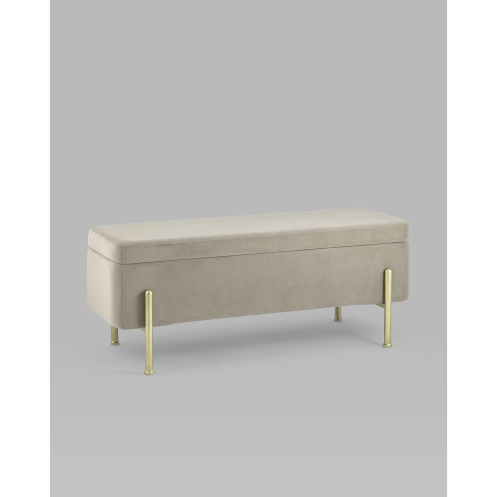 Изображение товара Банкетка Стул Груп Болейн с ящиком, велюр бежевый