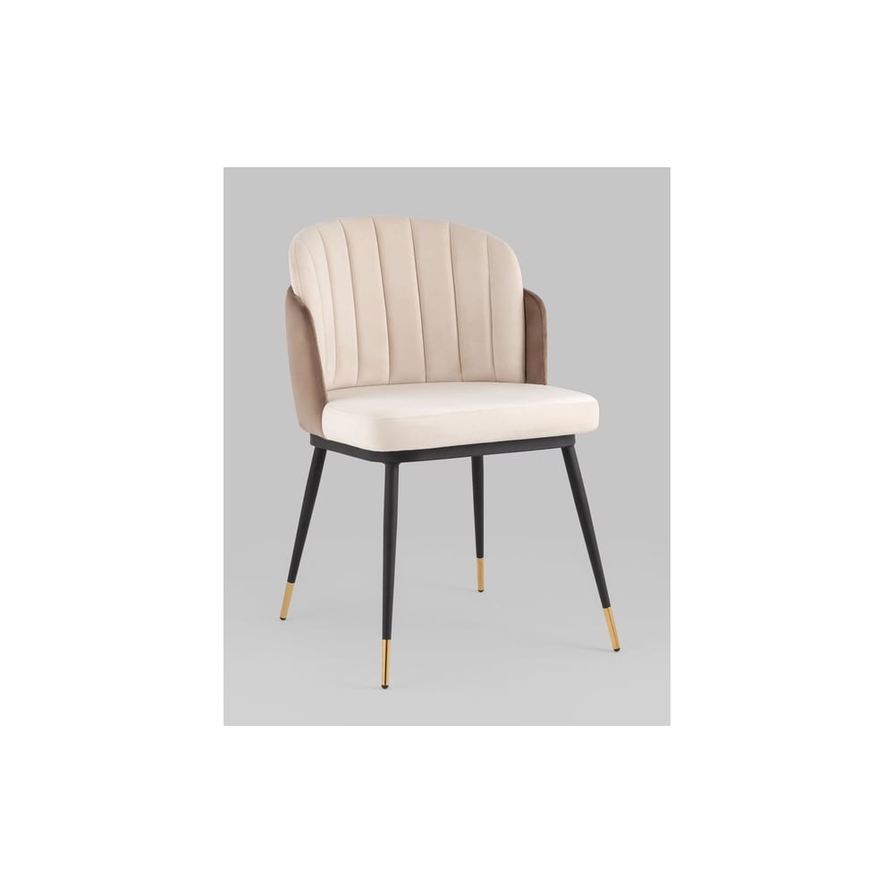 Изображение товара Обеденный стул Груп Пенелопа из велюра с металлическим каркасом