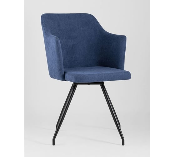 Изображение товара Стул для кухни обеденный Стул Груп Слинг вращающийся, синий шенилл DC-99005 RH309-16