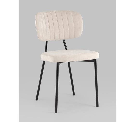 Изображение товара Стул для кухни обеденный Стул Груп Ханна велюр бежевый vd-hanna-hp02